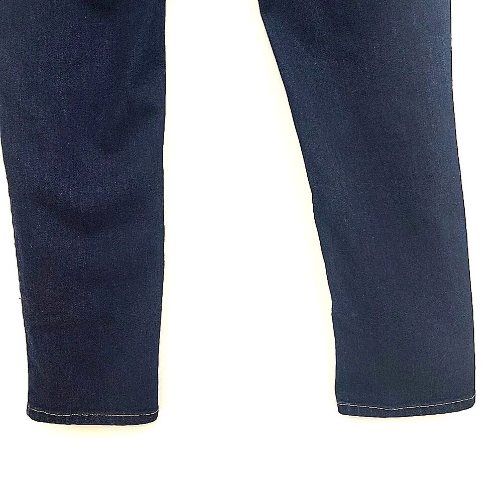 Liz Claiborne Womens Jeans Size 12 City Fit Skinny Leg Dark Blue 34x30.5 - Picture 5 of 8
